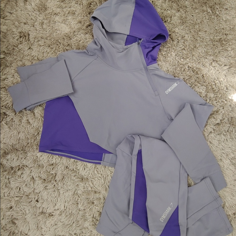 Gymshark Asymmetric Set - Steel Blue/Indigo
